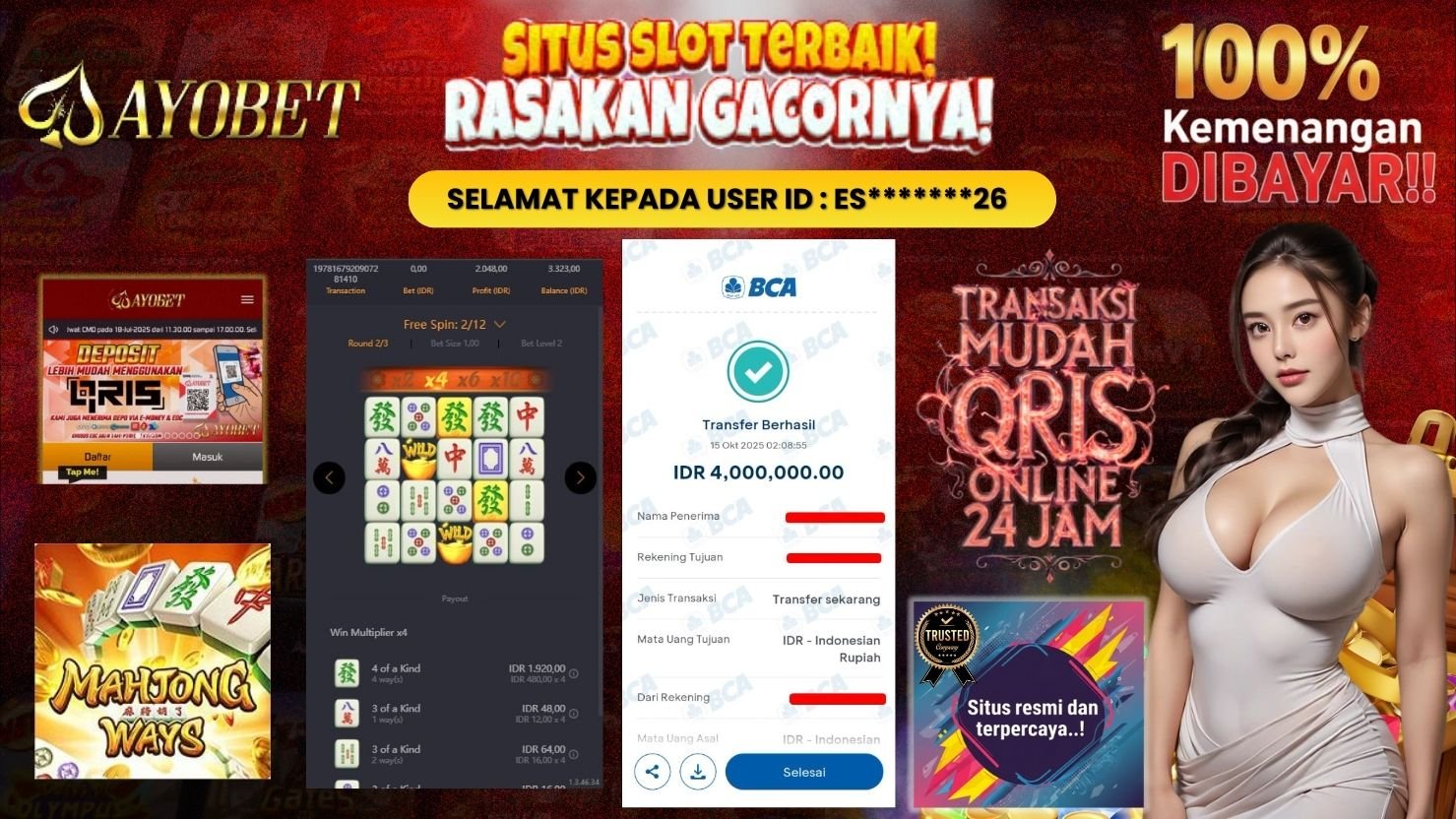 AYOBET JACKPOT SLOT MAHJONG WAYS